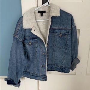 Winter jean jacket